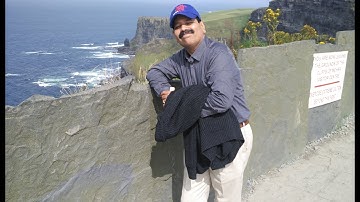 T N suresh kumar,The Great Indian Traveler at Cliffs of Moher,Ireland