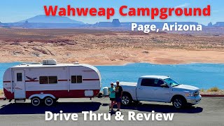 RV Camping at Wahweap Campground on Lake Powell in Page, Arizona