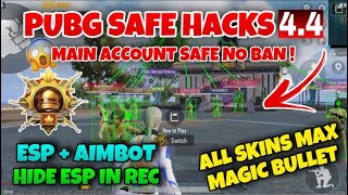 Menu Hack Pubg Mobile 4.4 I.O.S SKIN CHANGE + AIMBOT+ESP SAFE ANDROID IOS