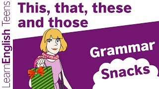 This, that, these and those - English grammar lessons