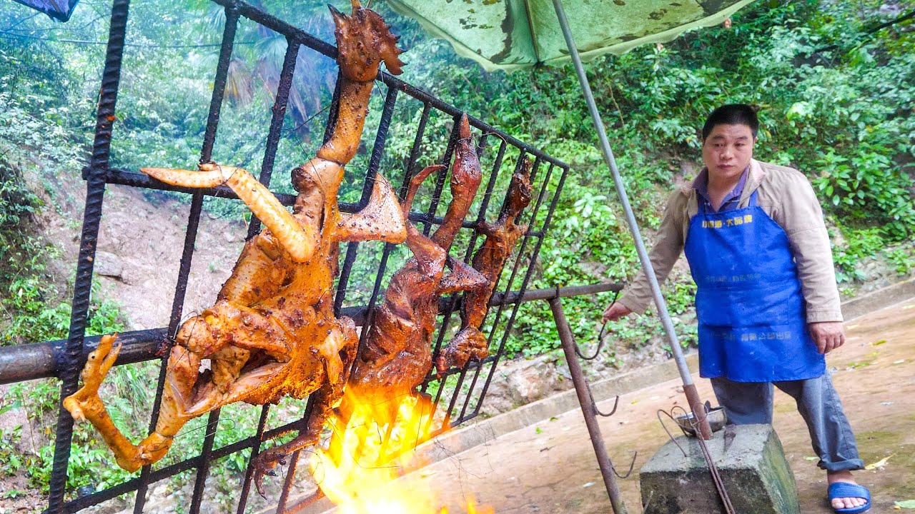 Chinese Food - Amazing SICHUAN BBQ in Mountain Village, China! | Mark Wiens