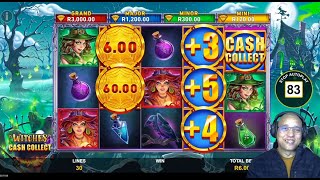 NEW GAME!  WITCHES CASH COLLECT GAME REVIEW!  SO MUCH POTENTIAL!  PLAYTECH  HOLLYWOODBETS!