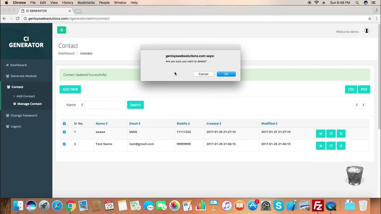 Dash generator