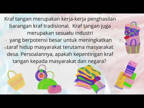 Video: Apakah faedah kraftangan?