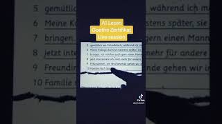 A1 Lesen | Goethe Zertifikat | Live session #germanlessons #goethezertifikat #deutschlernen