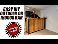 How to build a DIY indoor or outdoor bar