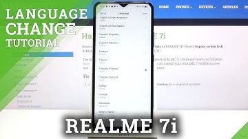 How to Change System Language in REALME 7i – Language Options