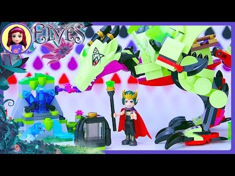 LEGO Elves The Goblin King's Evil Dragon Build Review Silly Play Kids Toys