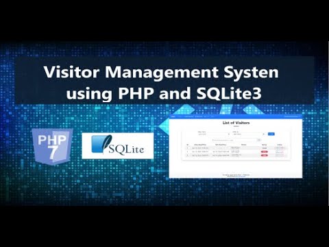 Visitor Management System in PHP and SQLite3 DEMO