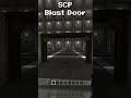 SCP Blast Door in Minecraft #minecraft #scp #door