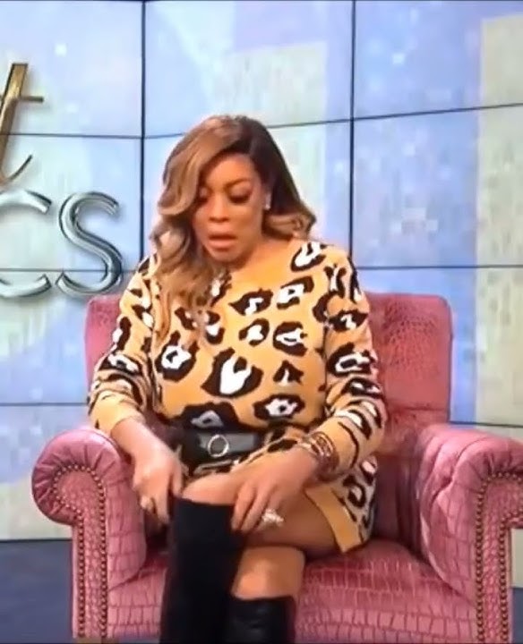 Wendy Williams in Leather OTK Boots - Pull Up OTK Boots   #Shorts