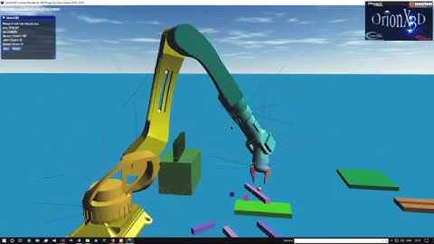 OrionX3D Physx 4.1 Experimental kinematic Controller Robot Test2.