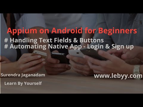 Automating Native App Login & Signup functionality| Handling Text Fields, Buttons |Appium tutorial