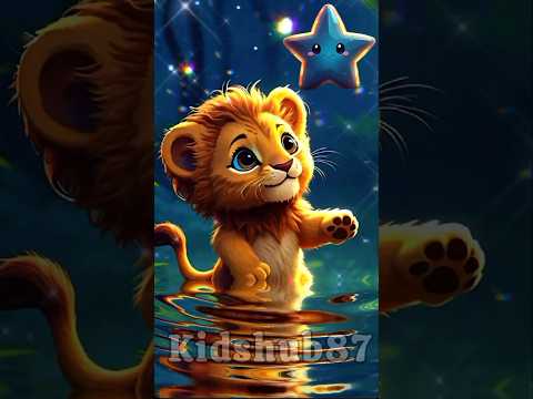 Cute baby lion