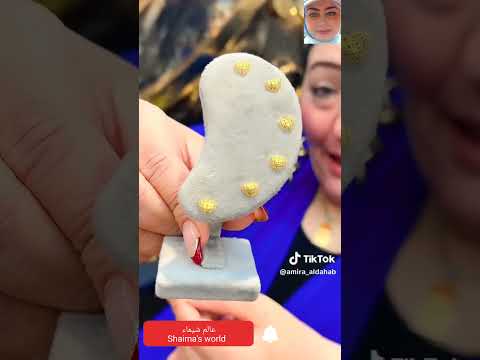 حلقان 1 2 جرام ذهب عيار 18 يجنن عند أميرة الذهب