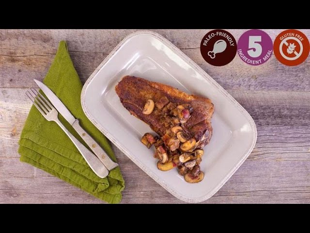 How To Cook Steaks with Bacon and Mushrooms | Rachael Ray Show