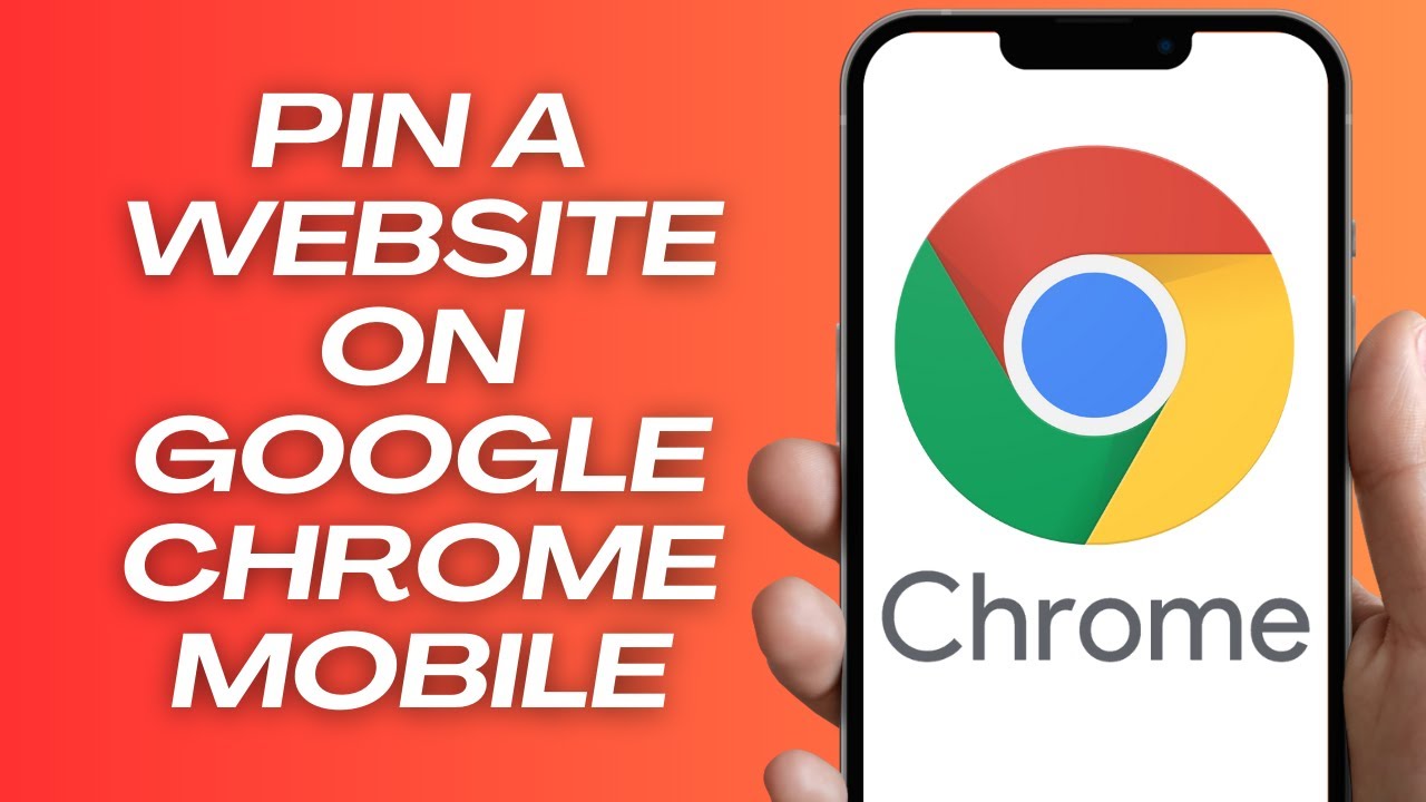 How to pin a website on google chrome mobile 2024 step by step