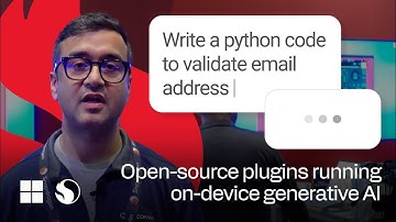Open-source plugins running on-device generative AI | Microsoft Build Demo