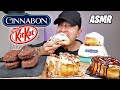 ASMR I Was CRAVING Cinnabons And Kit Kat Ice Cream Bars | Real Eating Sounds