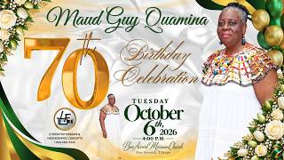 LIVE | Maud Guy Quamina’s 70th Birthday Celebration | Bon Accord Moravian Church | Tobago