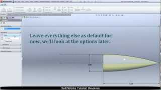 SolidWorks Tutorial: Revolve Feature | Modeling a Rocket