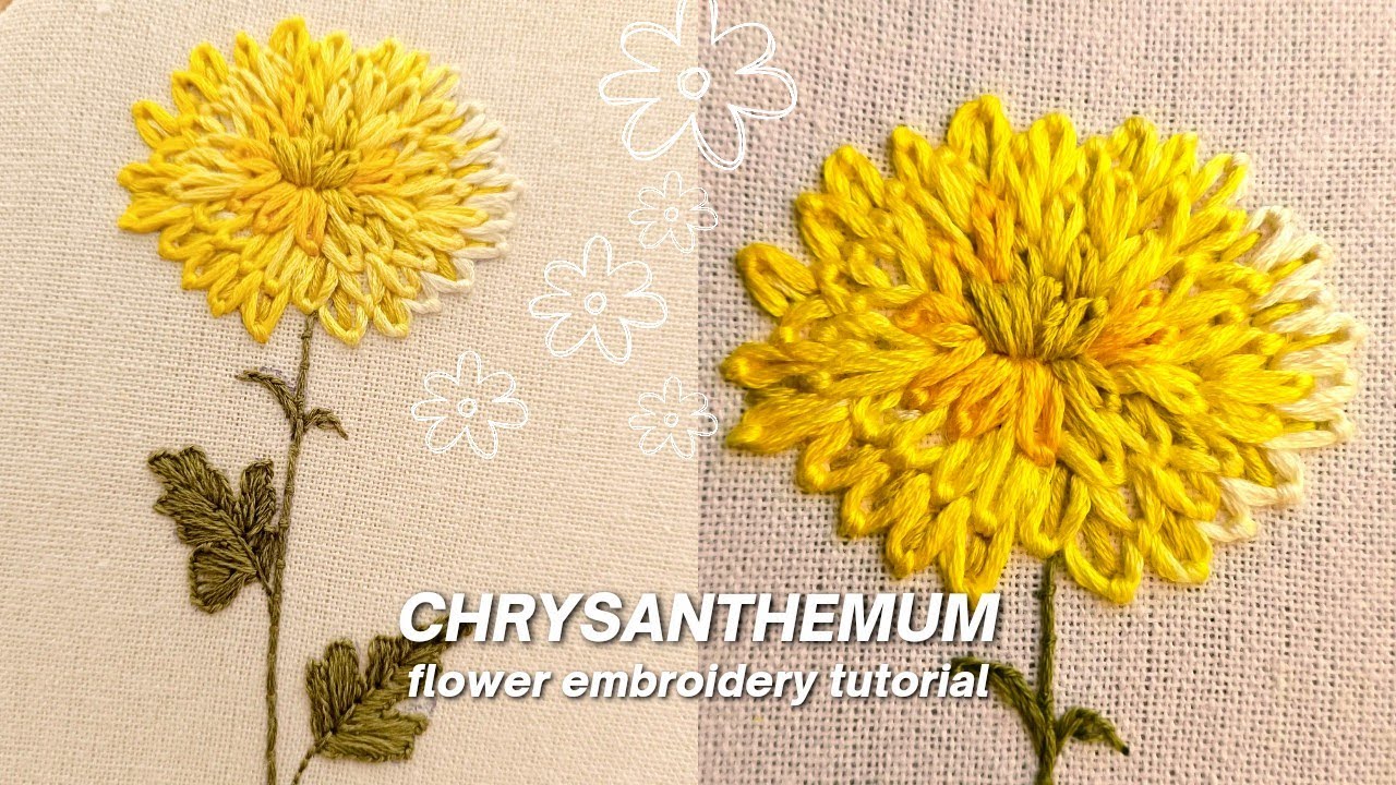 Most Flower design🌼 Chrysanthemum Flower Simple Hand
