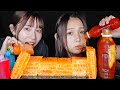 【ASMR】女子2人でハチの巣とハニーゼリーを食べる🍯/【Eating Sounds】RAW HONEYCOMB HONEY JELLY