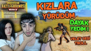 VELET SESİYLE KIZLARA YÜRÜDÜM EŞİMDEN DAYAK YEDİM ! (NİLAY KAFAYI YEDİ) - PUBG Mobile