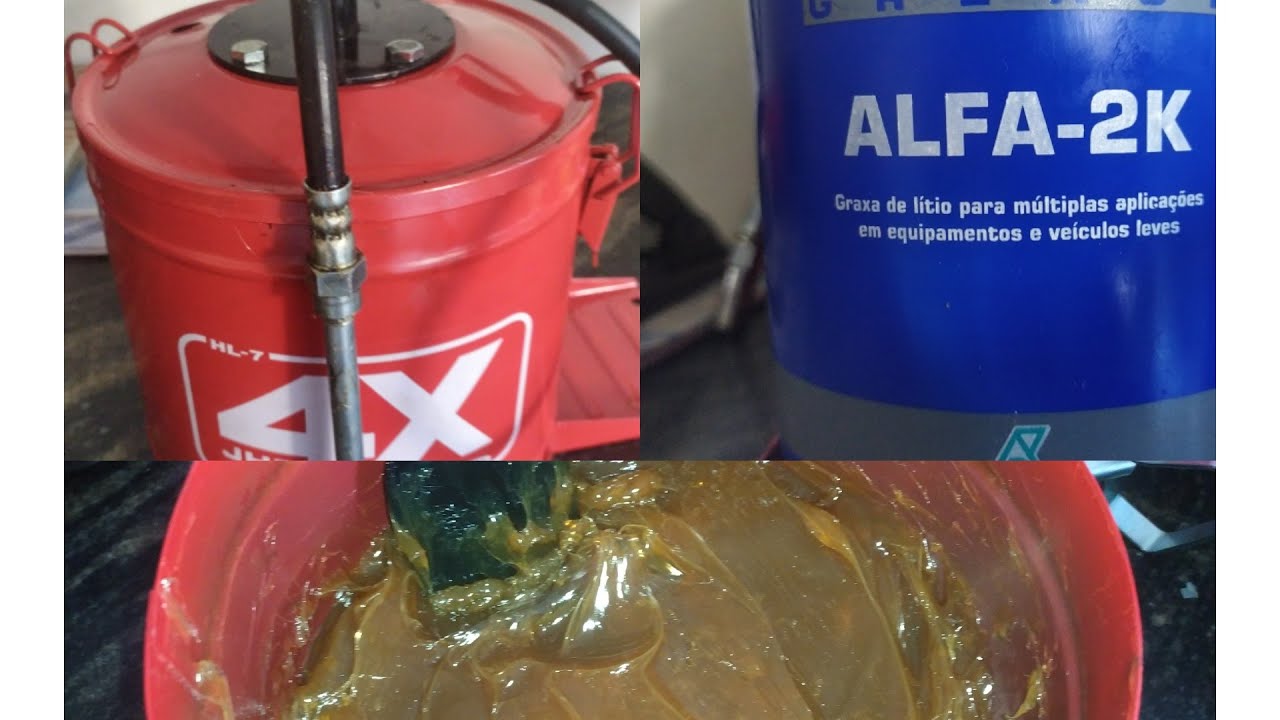 Lubrificando o caminhão em casa com graxa de qualidade, graxa de lítio,  rolamentos manga de eixo etc