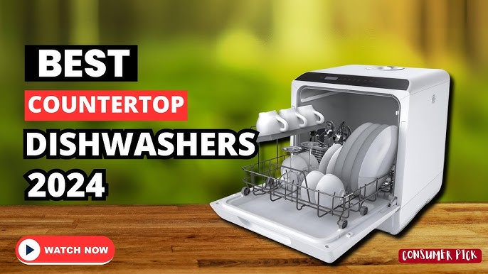 Hermitlux Portable Countertop Dishwasher, 5 Washing Programs Mini  Dishwasher with 5-Liter Water Tank, HMX-DW04