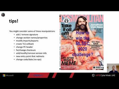 #HITBCyberWeek #CommSec D2 - Machine Learning Security Evasion Competition 2020