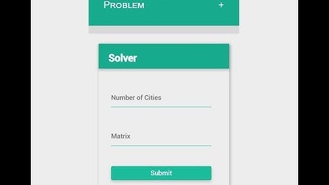 Java Web Project Implementing Travelling Salesman Problem