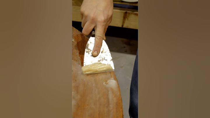 SATISFYING Paint Stripping & Scraping Old Finish Off Damaged Table Top-  ASMR - Restoration - GLUG