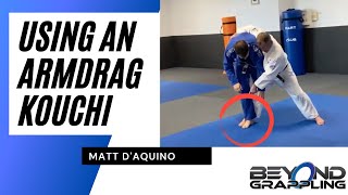 How to use an armdrag kouchi in Judo and BJJ
