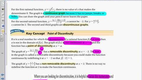 Section 8-3 Rational Functions and their Graphs