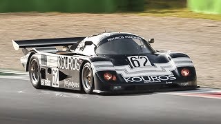 1986 Sauber C8 Group C: Mercedes 5.0 Twin-Turbo V8 Roar at Monza Circuit!