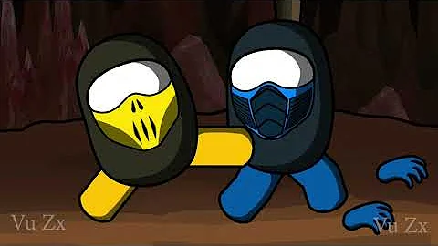Among Us animation - Sub Zero vs Scorpion in Mortal Kombat