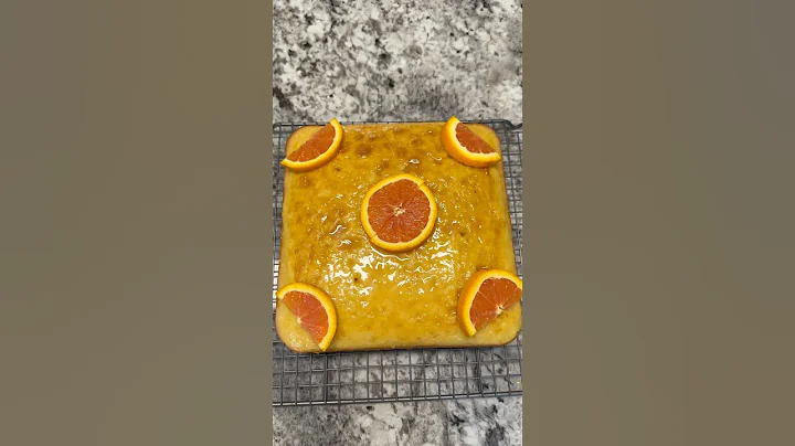 ORANGE GLAZE CAKE 🍊#cake #citrus #baking #juicer #food #asmrsounds #asmrbaking #cakedesign #cakes