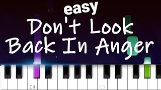 Oasis - Don't Look Back in Anger   EASY PIANO TUTORIAL