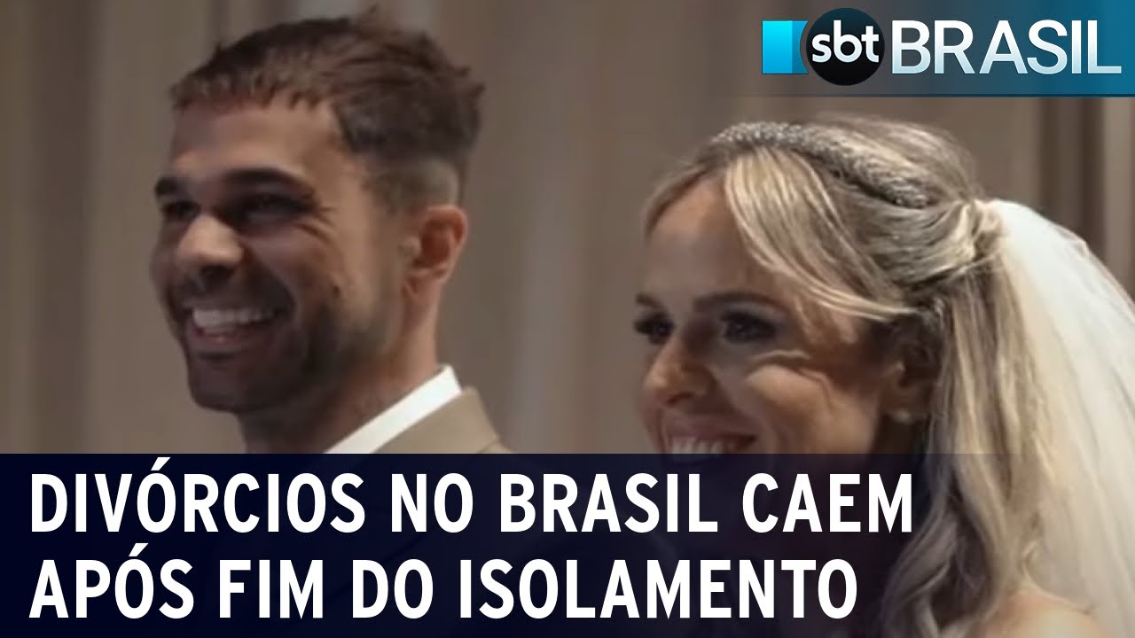 Com fim do isolamento social, divórcios caem 10,4% no Brasil | SBT Brasil (17/12/22)