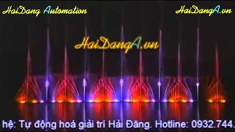 Thiết kế, thi công lắp đặt hệ thống nhạc nước, đài phun nước nghệ thuật phao nổi