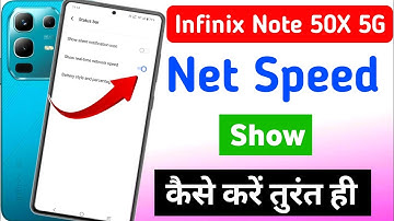 How to show net speed in Infinix note 50x 5g | How to see net speed in Infinix note 50x 5g