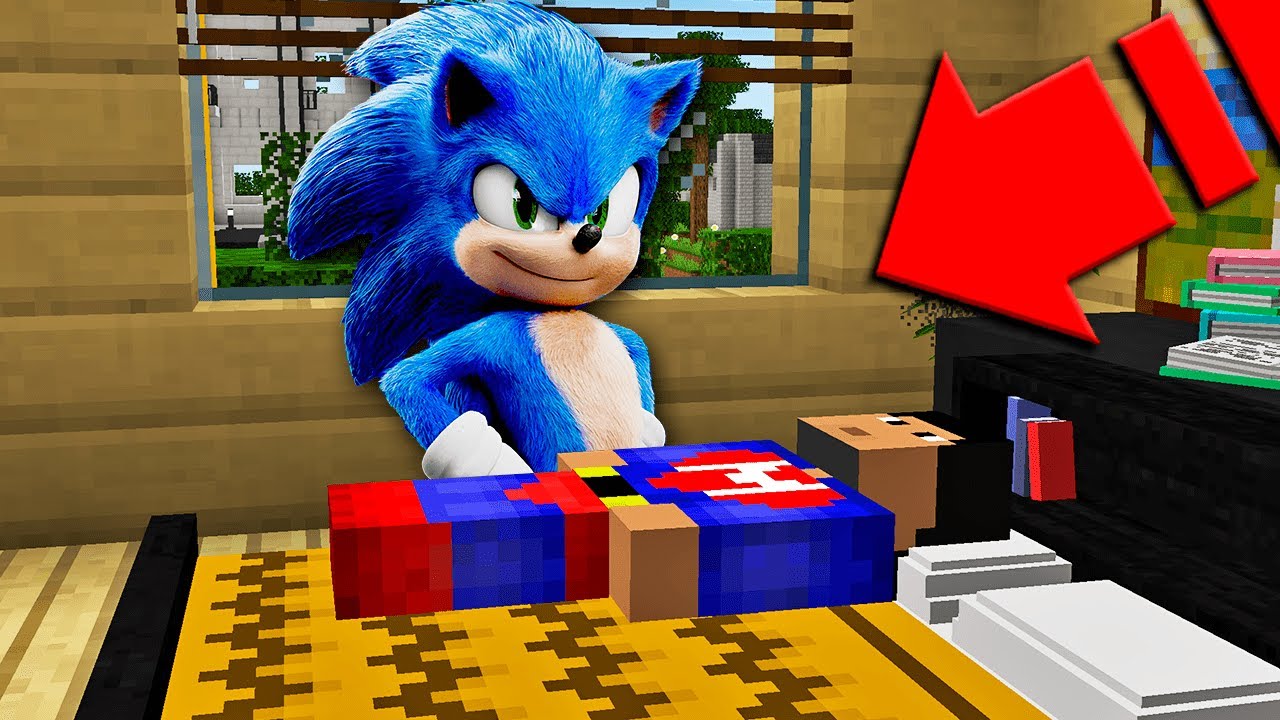 TROLLEO A YOUTUBER DISFRAZADO DE SONIC EN MINECRAFT 😂