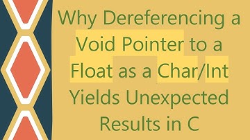 Why Dereferencing a Void Pointer to a Float as a Char/Int Yields Unexpected Results in C