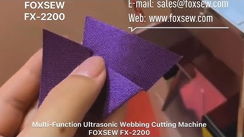 Multi Function Ultrasonic Webbing Cutting Machine