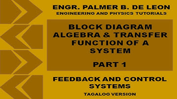 BLOCK DIAGRAM ALGEBRA & TRANSFER FUNCTION PART 1 - FEEDBACK AND CONTROL SYSTEMS TAGALOG VERSION
