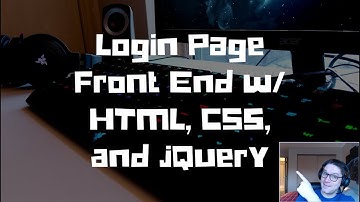 User Login with HTML, CSS, and jQuery