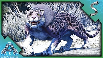 THESE CREATURES ARE BEAUTIFUL! TAMING AN ARCTIC X SABERTOOTH! - Ark: Genesis [DLC Gameplay E5]