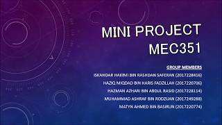 MEC351 Mini Project Presentation