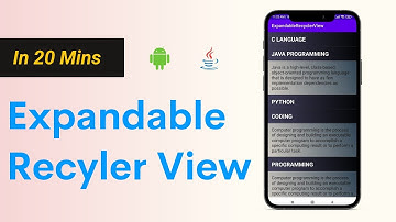 Expandable recyclerview in android studio | How to create expandable recyclerview